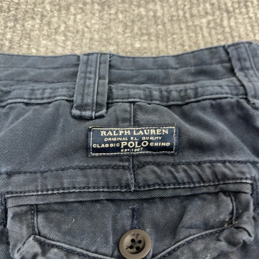 Polo Ralph Lauren Cargo Shorts Mens 40 Navy Blue Cotton Classic Chino Gorpcore